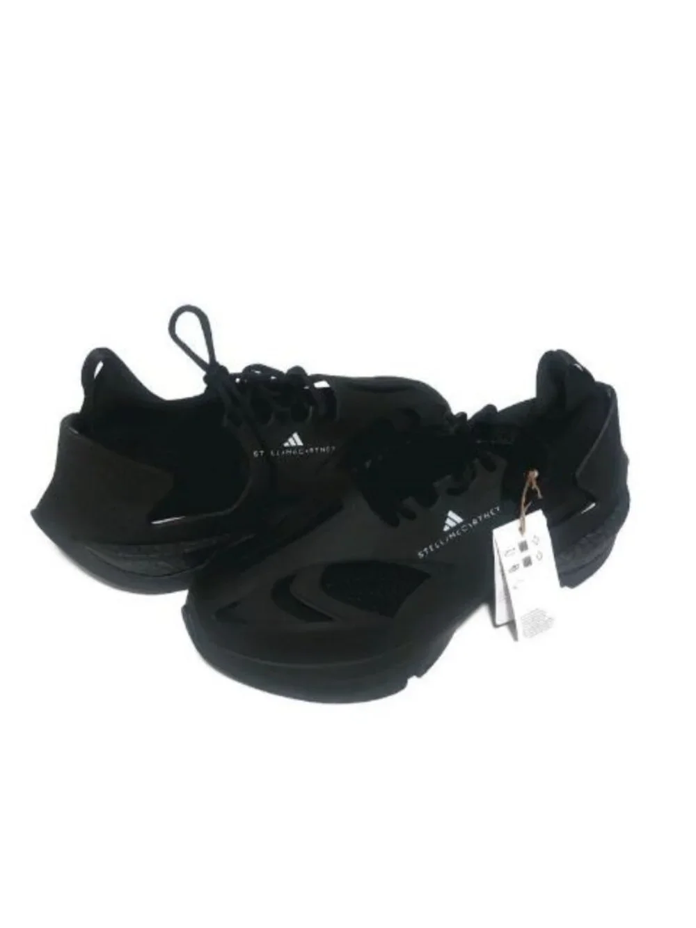 adidas aSMC Sportswear Run Mens 11 Womens 12 Black Sneakers by Stella McCartney